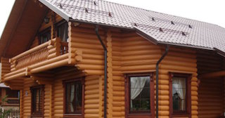 Строительство дома из оцилиндрованного бревна в Петергофе - от 134316 рублей